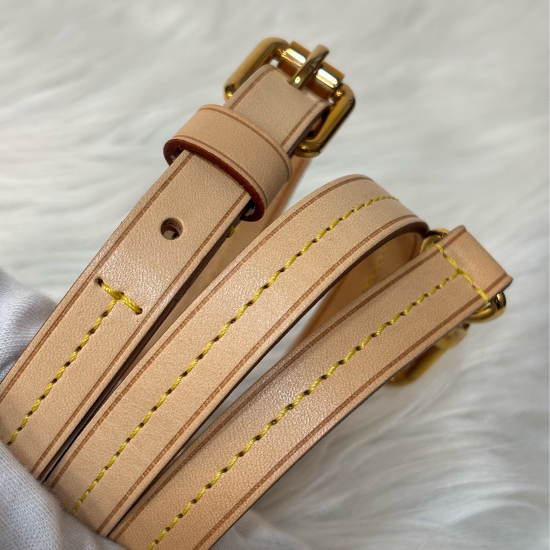 LV M48814 原花字紋老花 拉鍊 手提包肩背包斜背包側背包兩用包水餃包元寶包-51