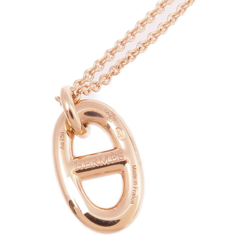 HERMES 18K玫瑰金Farandole Pendant項鍊-6