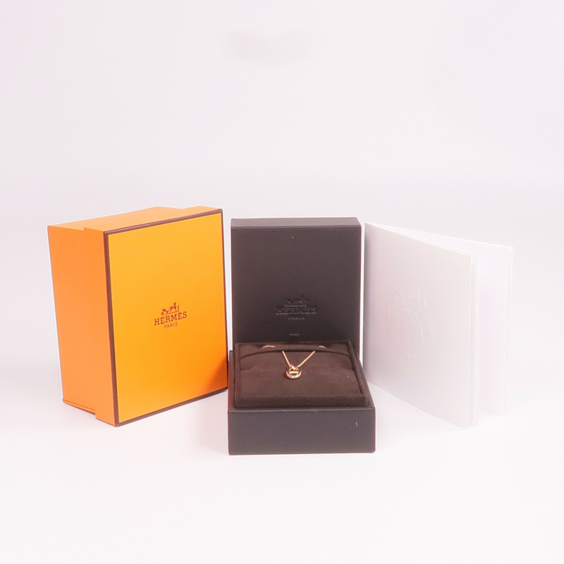 HERMES 18K玫瑰金Farandole Pendant項鍊-7