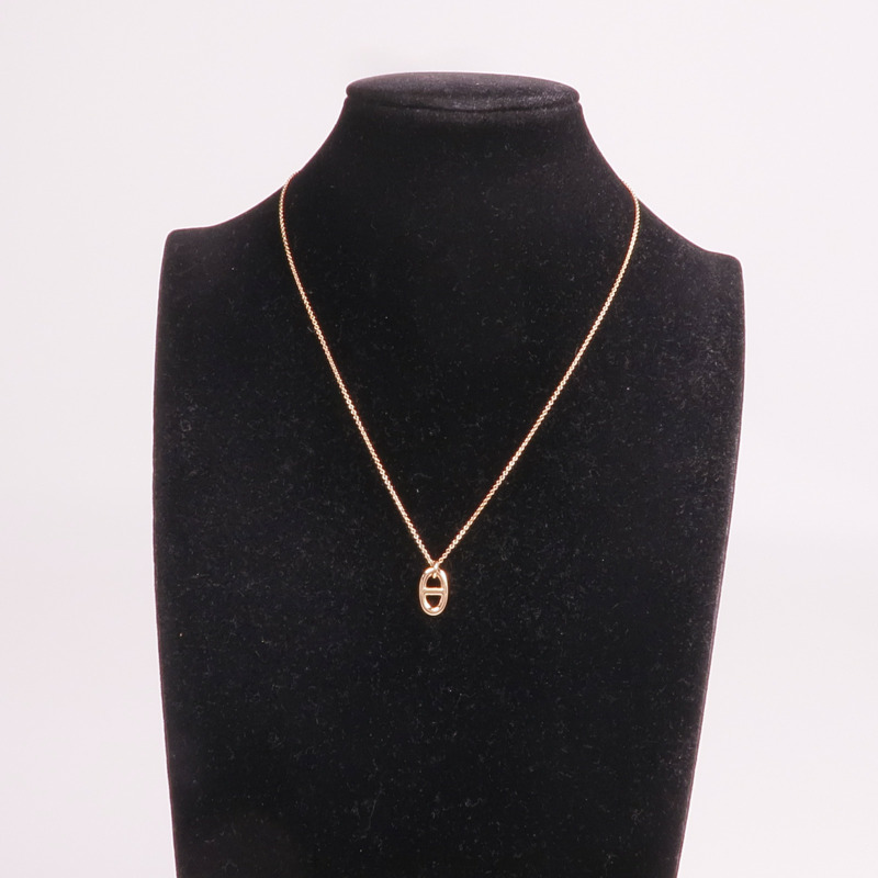 HERMES 18K玫瑰金Farandole Pendant項鍊-8