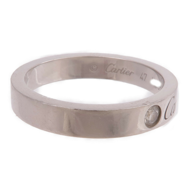 CARTIER PT950鉑金Love Wedding Ring鑽石戒指Cartier#47/US#4-3