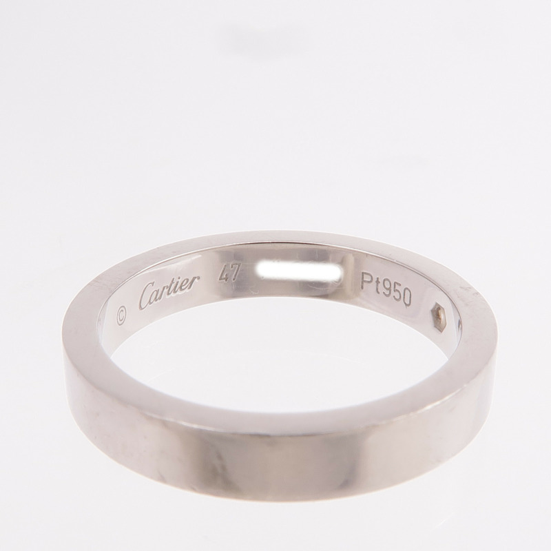CARTIER PT950鉑金Love Wedding Ring鑽石戒指Cartier#47/US#4-4