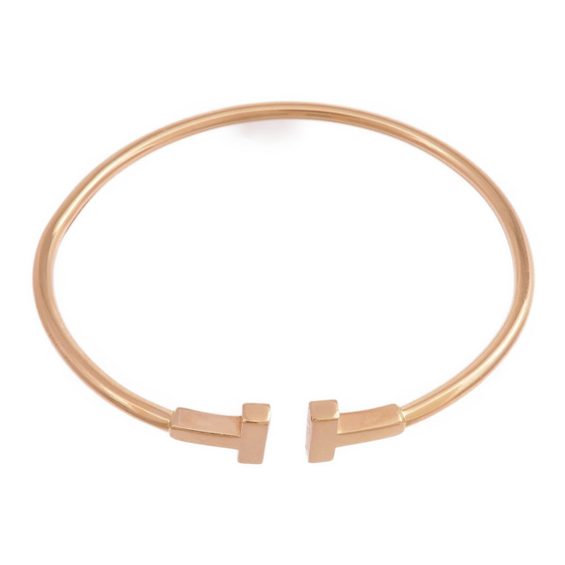 TIFFANY＆CO 18K玫瑰金T Wire Bracelet手鐲-3