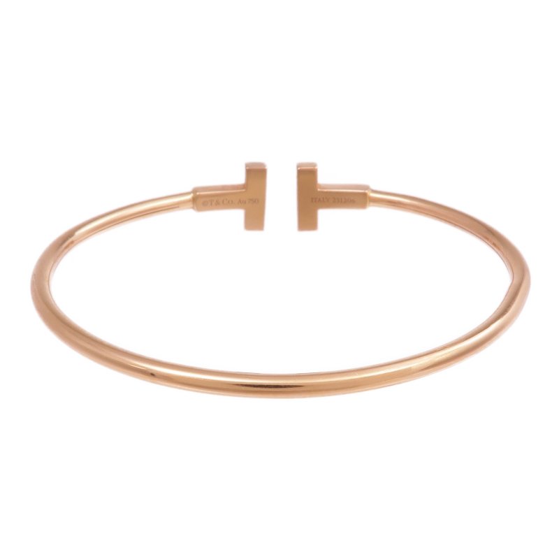 TIFFANY＆CO 18K玫瑰金T Wire Bracelet手鐲-2