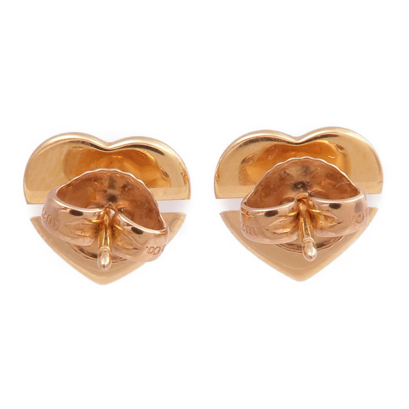TIFFANY&CO 18K玫瑰金Heart Tag Stud Earrings耳環-1