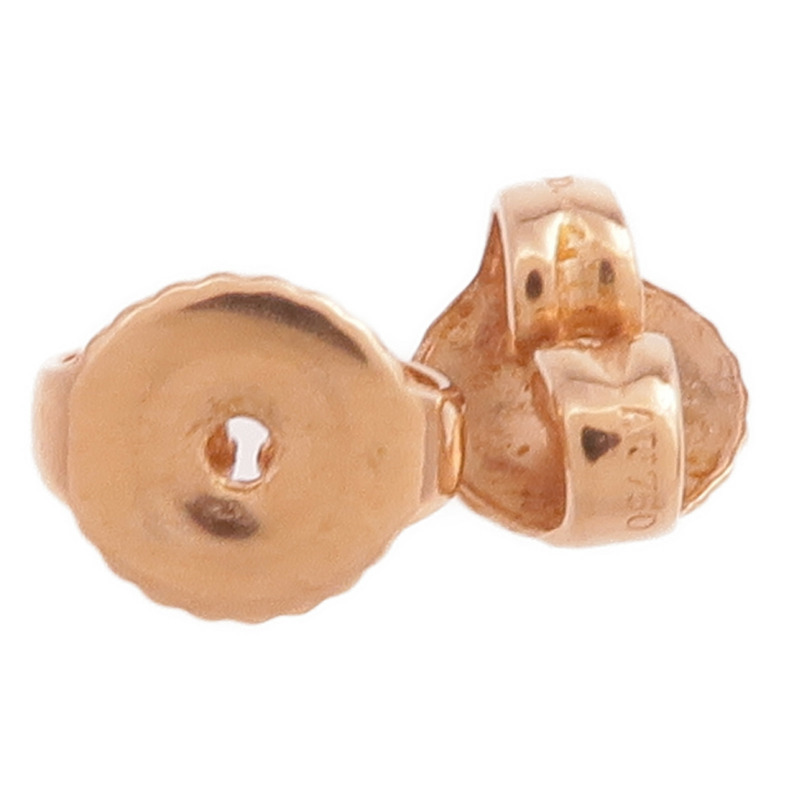 TIFFANY&CO 18K玫瑰金Heart Tag Stud Earrings耳環-4