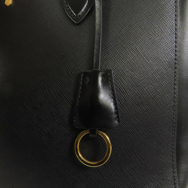 PRADA 牛皮皮革Shoulder Bag金扣手挽肩背兩用袋-7