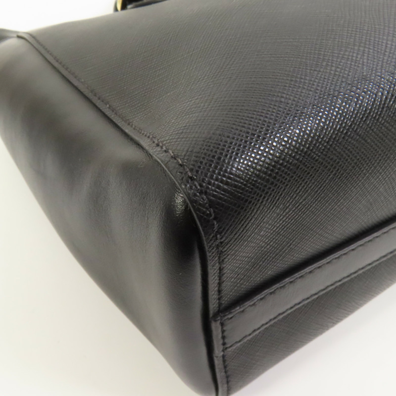 PRADA 牛皮皮革Shoulder Bag金扣手挽肩背兩用袋-14