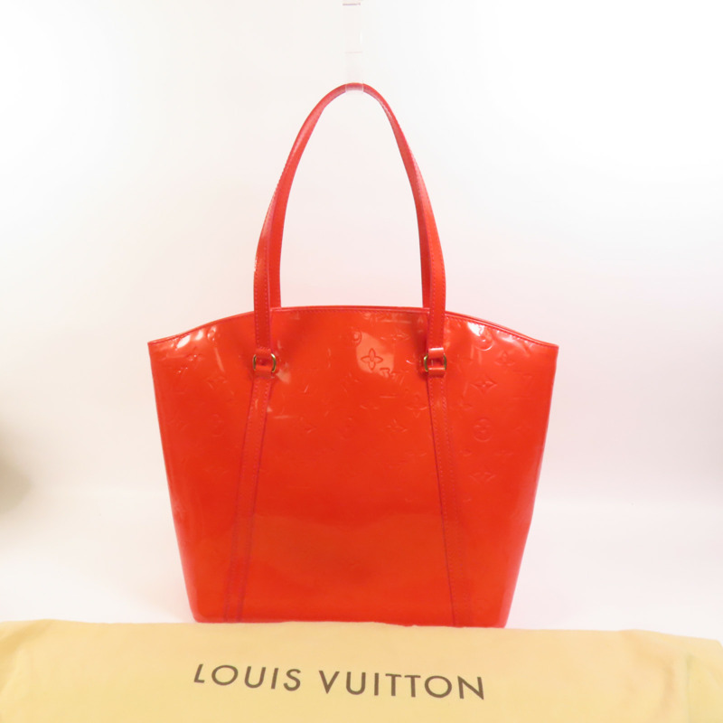 LOUIS VUITTON Monogram Vernis Avalon GM金扣手挽-4