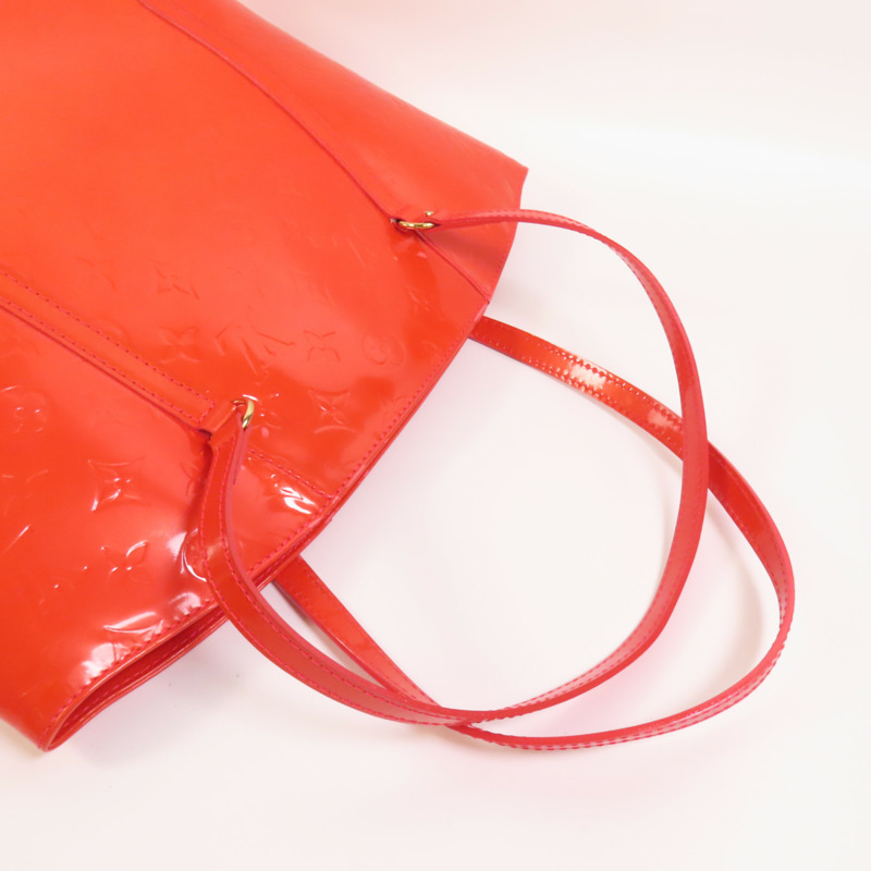 LOUIS VUITTON Monogram Vernis Avalon GM金扣手挽-5