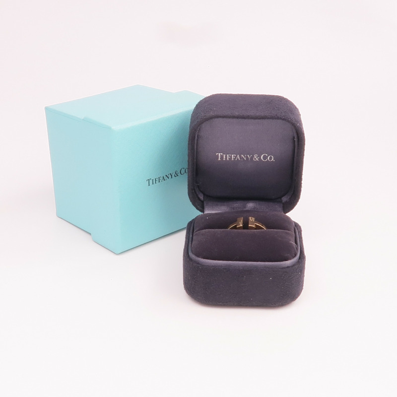 TIFFANY&CO 18K玫瑰金T Wire Ring戒指US#6-10