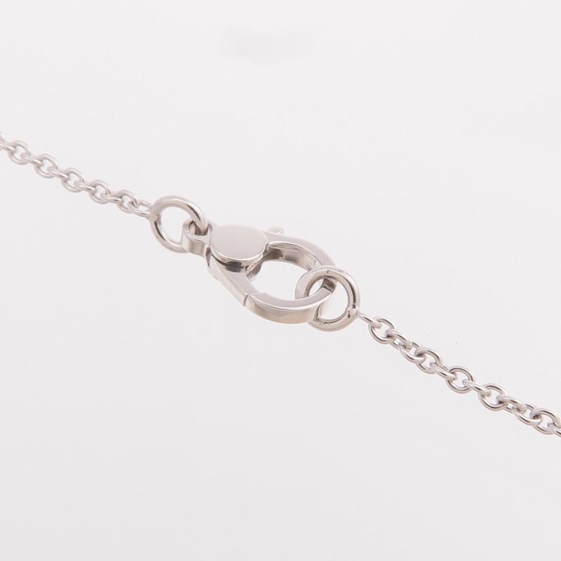 HERMES 18K白金Finesse Pendant鑽石項鍊-4