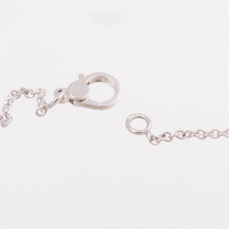 HERMES 18K白金Finesse Pendant鑽石項鍊-5