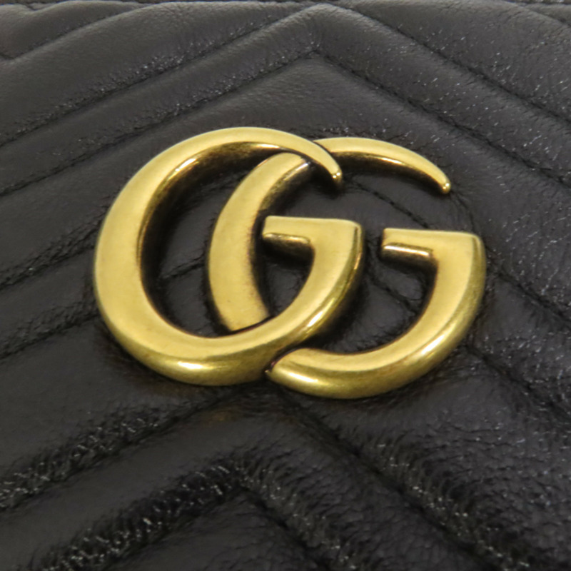 GUCCI 牛皮皮革GG Marmont Tote Bag金扣鏈帶手挽袋-5