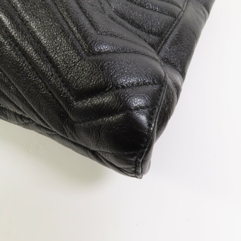 GUCCI 牛皮皮革GG Marmont Tote Bag金扣鏈帶手挽袋-12