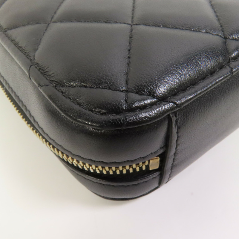 CHANEL 羊皮皮革Shoulder Bag金扣鏈帶肩背袋-14