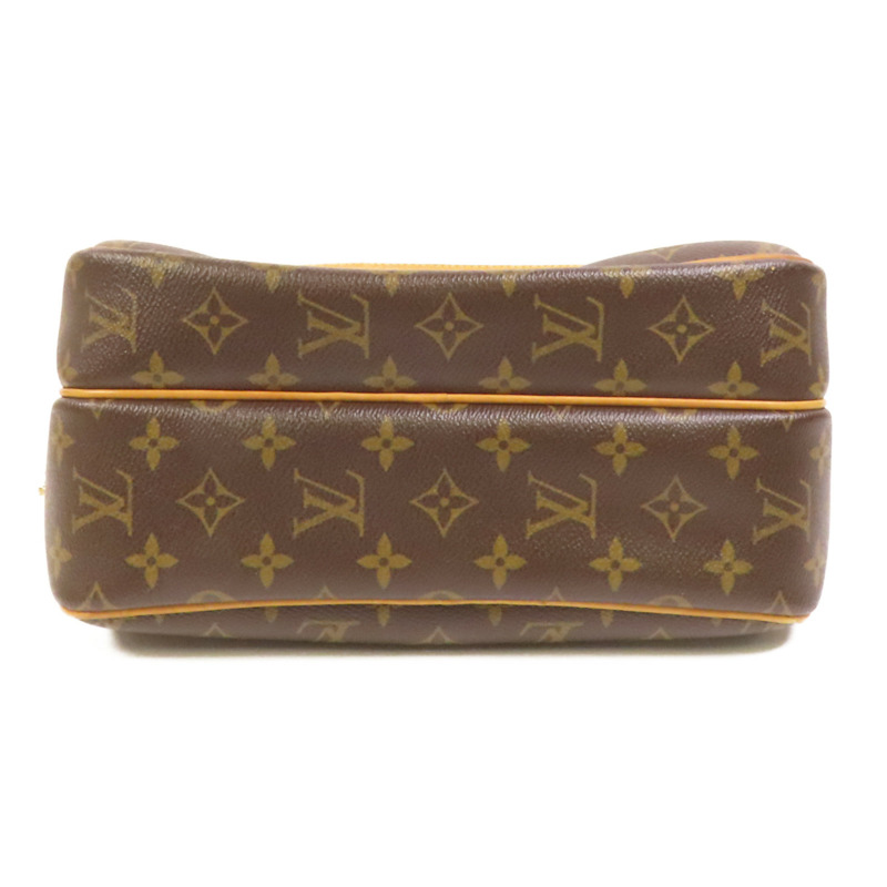 LOUIS VUITTON Monogram Reporter PM金扣肩背袋棕色-3