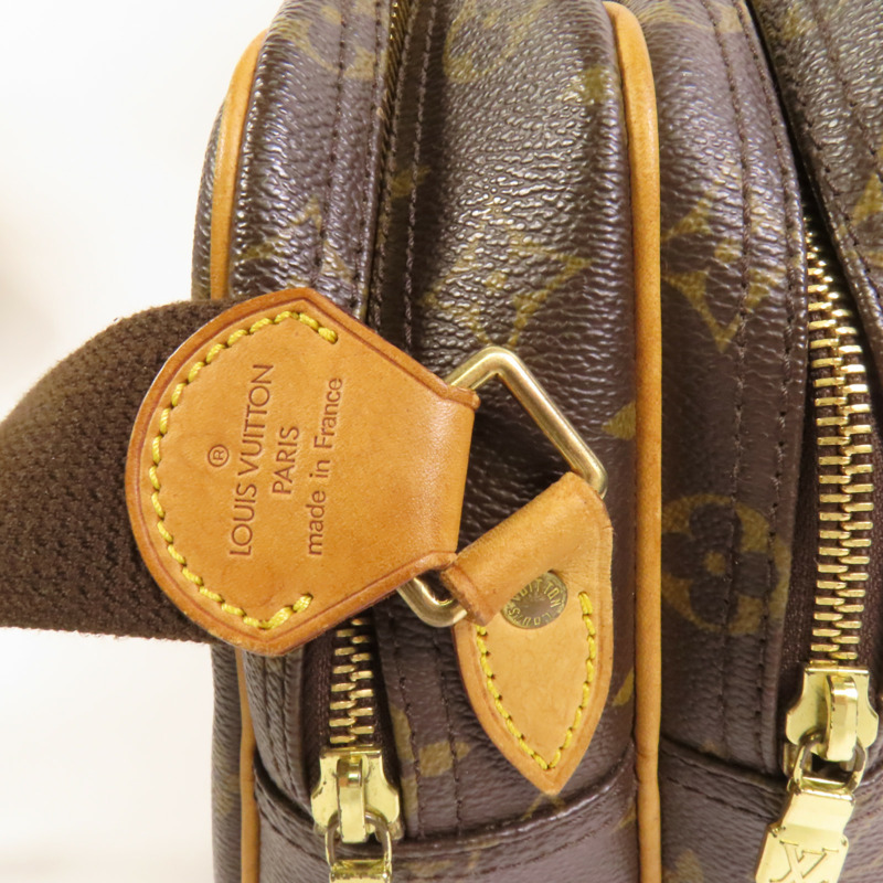 LOUIS VUITTON Monogram Reporter PM金扣肩背袋棕色-6
