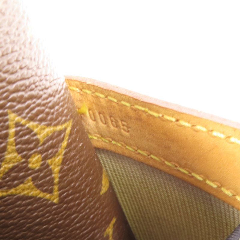 LOUIS VUITTON Monogram Reporter PM金扣肩背袋棕色-8