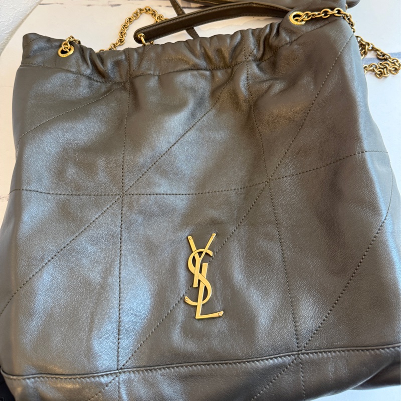 ysl 垃圾袋包 實體很美 我很不會拍 灰色❤️-0
