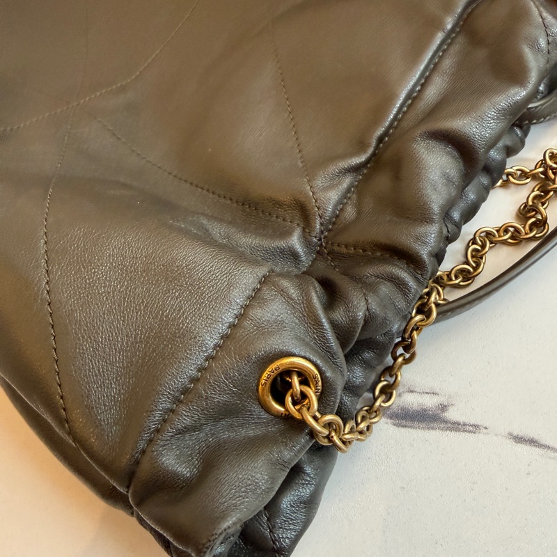 ysl 垃圾袋包 實體很美 我很不會拍 灰色❤️-17