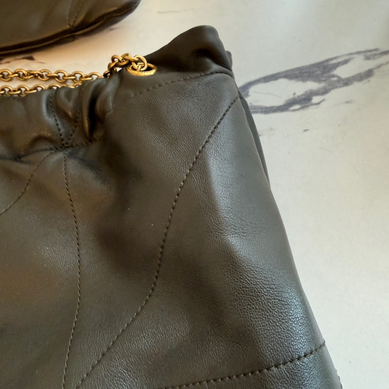 ysl 垃圾袋包 實體很美 我很不會拍 灰色❤️-18