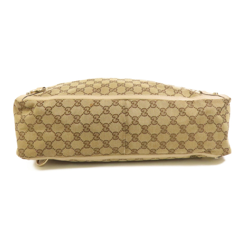 GUCCI 帆布Abbey Tote金扣手挽袋-3