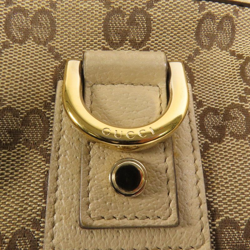 GUCCI 帆布Abbey Tote金扣手挽袋-6