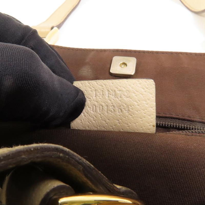 GUCCI 帆布Abbey Tote金扣手挽袋-9