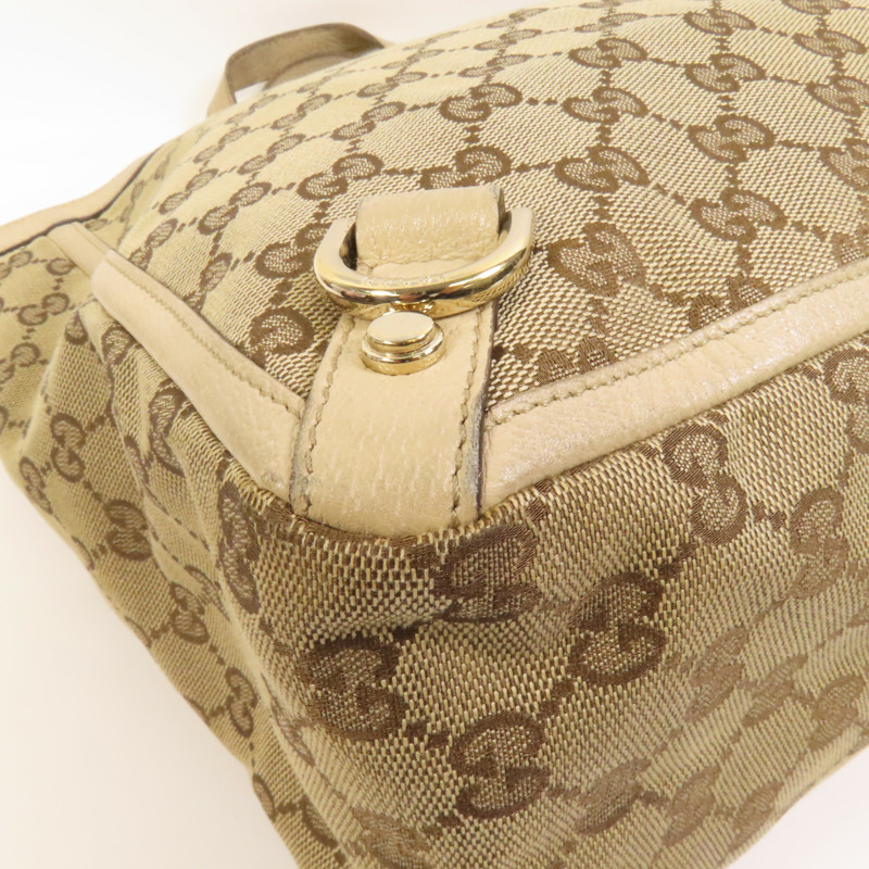GUCCI 帆布Abbey Tote金扣手挽袋-11