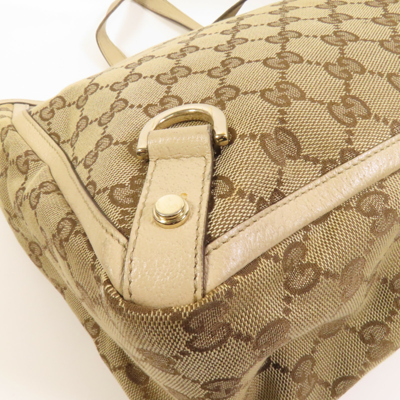 GUCCI 帆布Abbey Tote金扣手挽袋-12