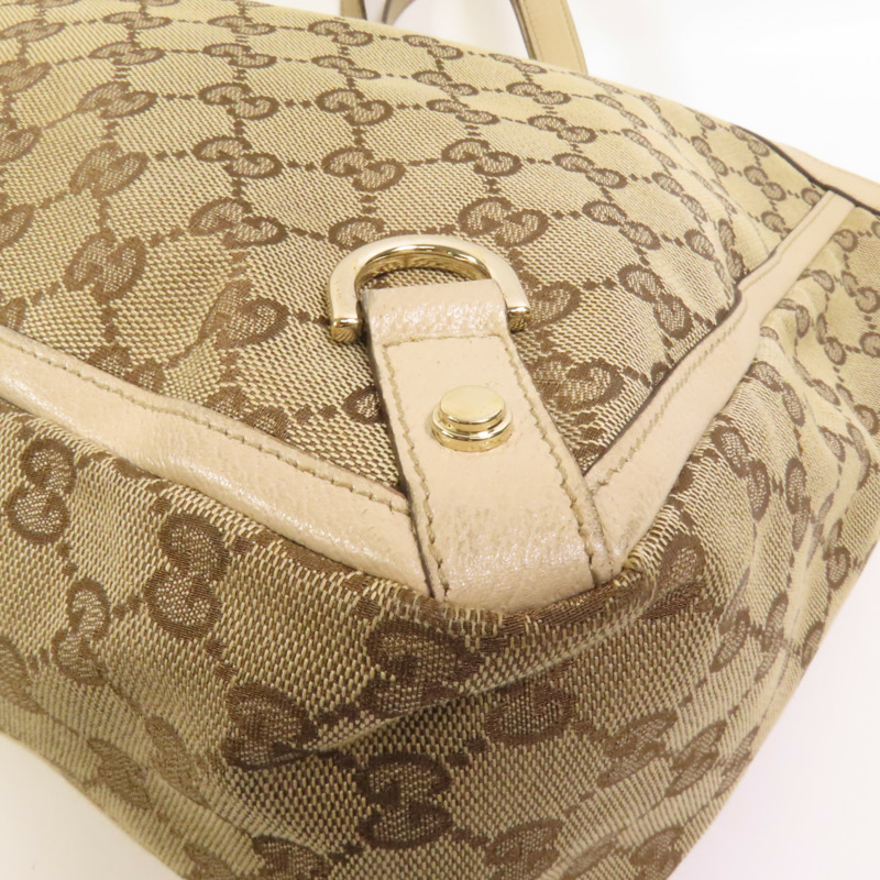GUCCI 帆布Abbey Tote金扣手挽袋-13