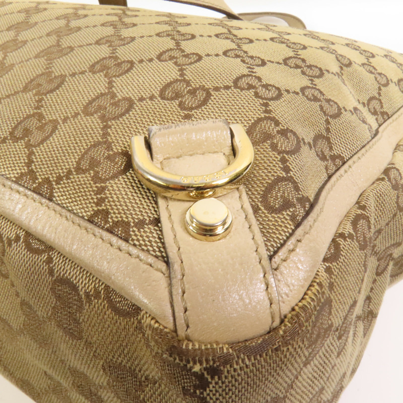 GUCCI 帆布Abbey Tote金扣手挽袋-14