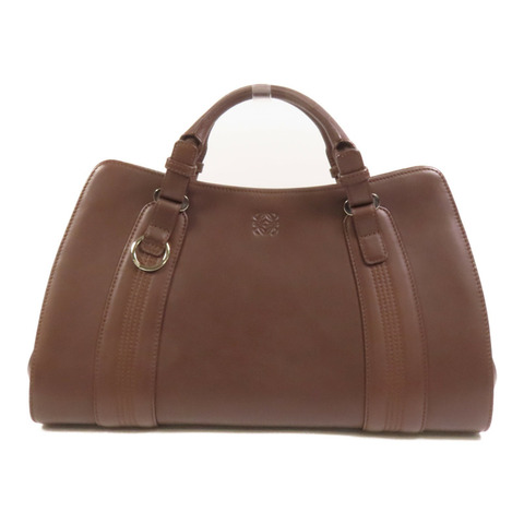 LOEWE 牛皮皮革Handbag銀扣手挽袋