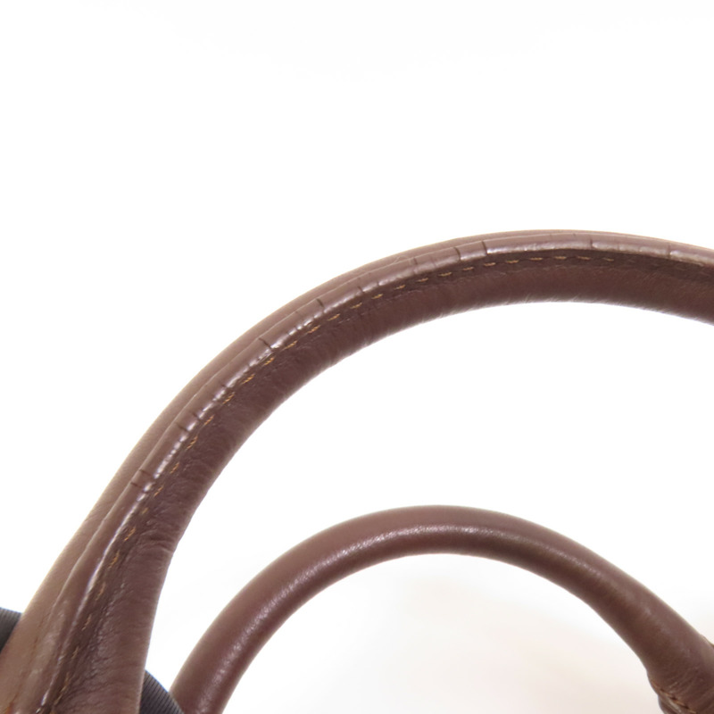 LOEWE 牛皮皮革Handbag銀扣手挽袋-14