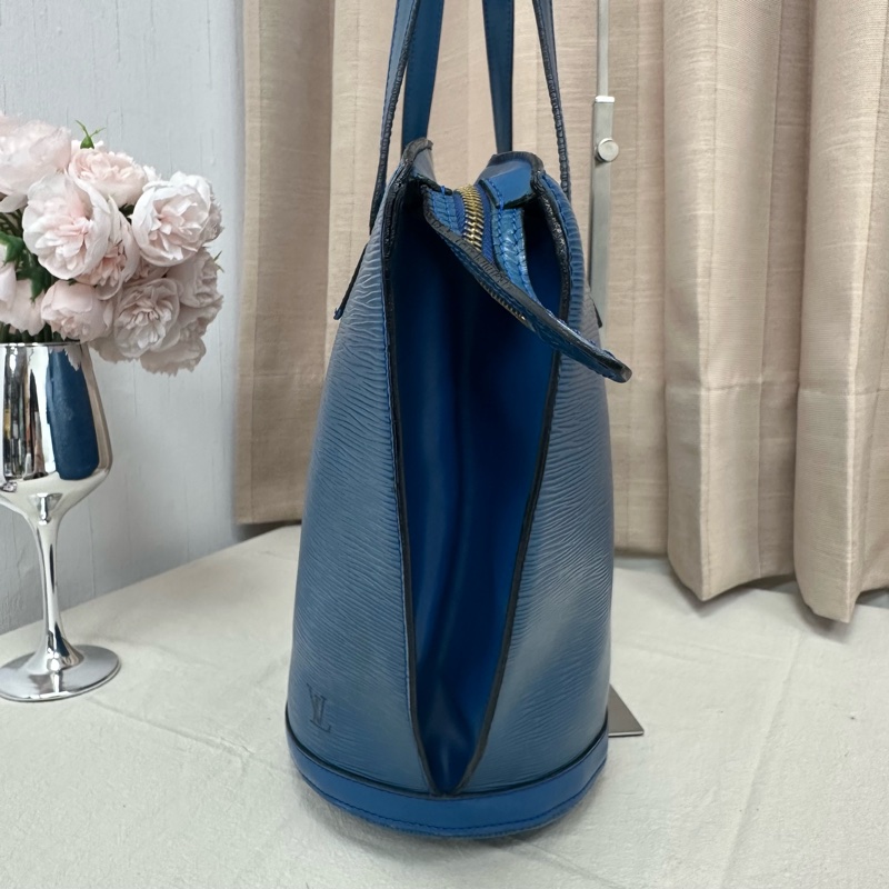 「特價優惠 」Louis Vuitton 路易威登LV Epi水波紋藍色托特包 手提 側背 中古 vintage-8