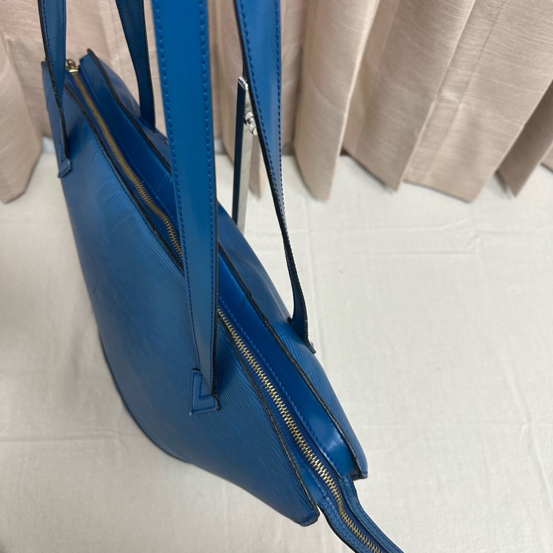 「特價優惠 」Louis Vuitton 路易威登LV Epi水波紋藍色托特包 手提 側背 中古 vintage-9