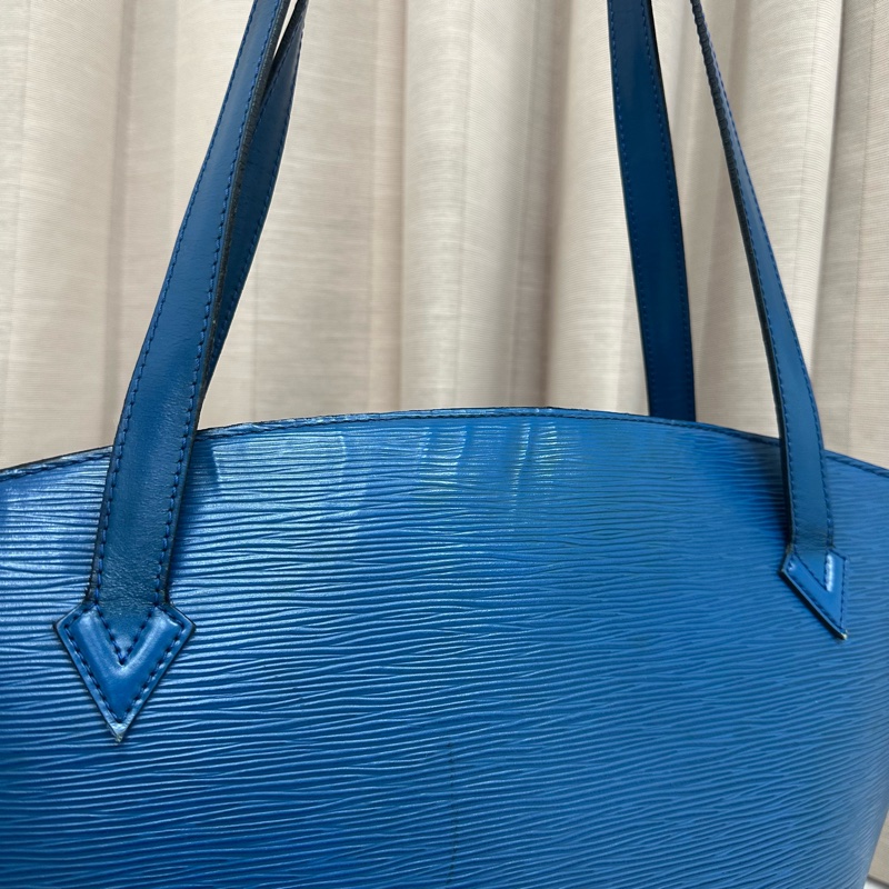 「特價優惠 」Louis Vuitton 路易威登LV Epi水波紋藍色托特包 手提 側背 中古 vintage-15
