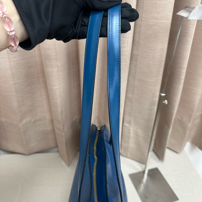 「特價優惠 」Louis Vuitton 路易威登LV Epi水波紋藍色托特包 手提 側背 中古 vintage-21