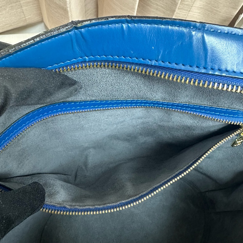「特價優惠 」Louis Vuitton 路易威登LV Epi水波紋藍色托特包 手提 側背 中古 vintage-30