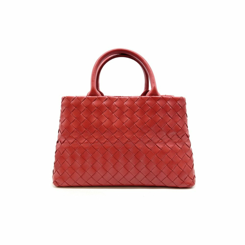 【包稅】BOTTEGA VENETA 中型羅馬手提包 紅色 BOB110551-3