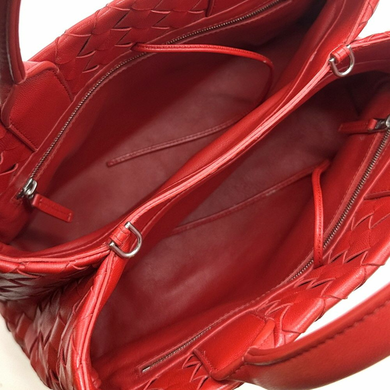 【包稅】BOTTEGA VENETA 中型羅馬手提包 紅色 BOB110551-5
