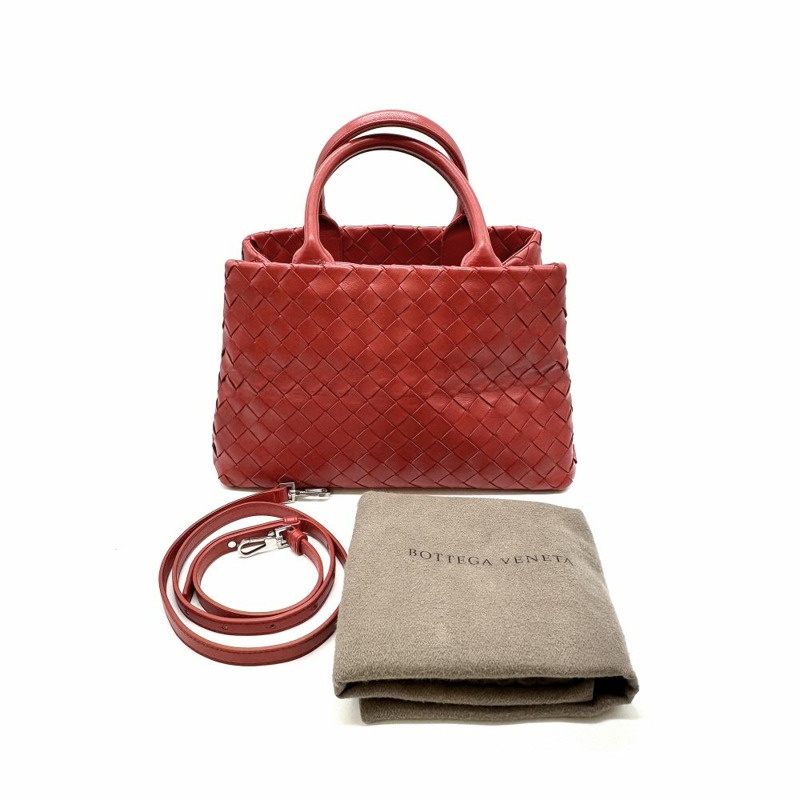 【包稅】BOTTEGA VENETA 中型羅馬手提包 紅色 BOB110551-6