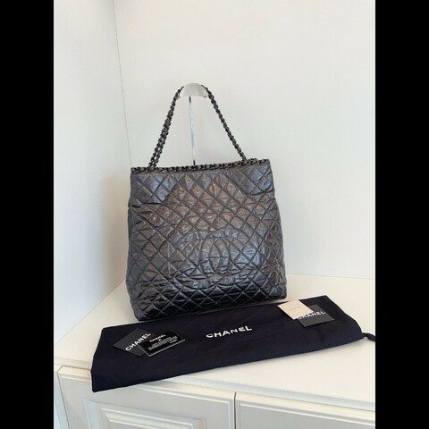 Chanel tote bag 經典炭黑色 soblack托特