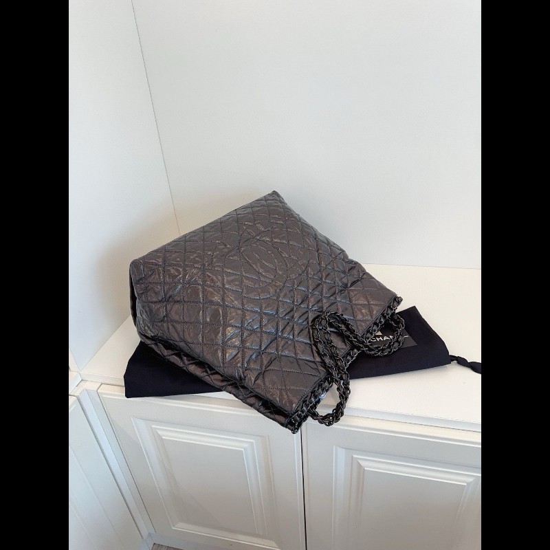 Chanel tote bag 經典炭黑色 soblack托特-4