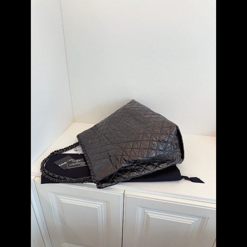 Chanel tote bag 經典炭黑色 soblack托特-5