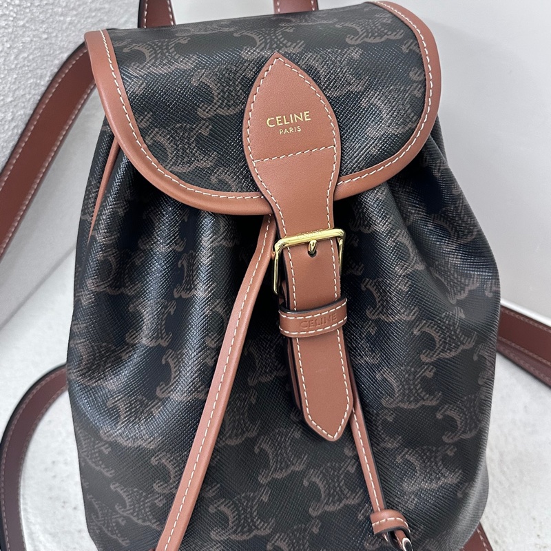 【全新🖤】Celine 小牛皮 Folco Mini 迷你小背包 Backpack-0