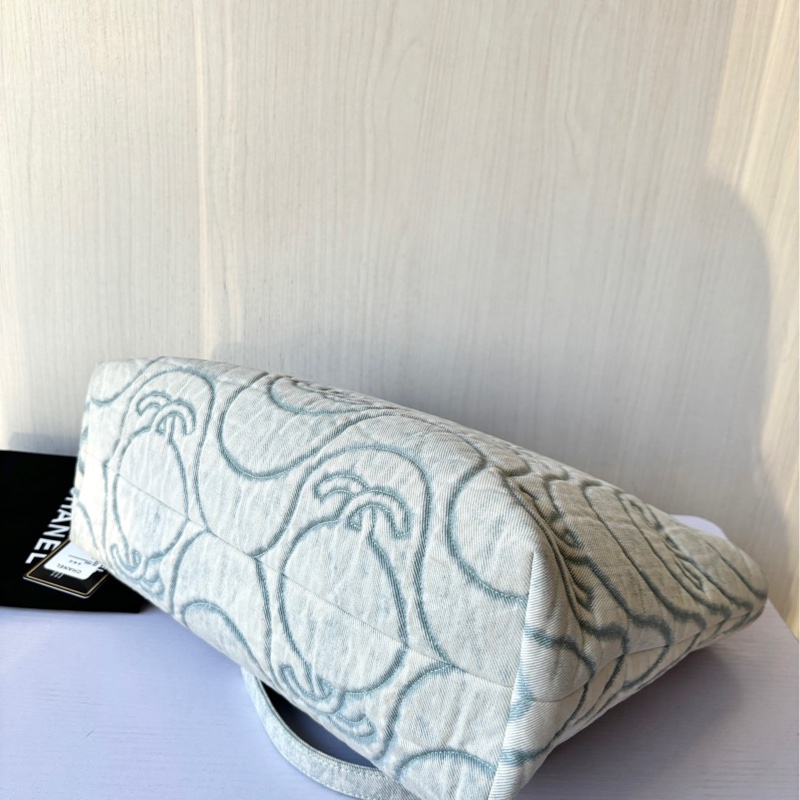 【99新】 Chanel 21P海浪系列 牛仔手提單肩Tote-4