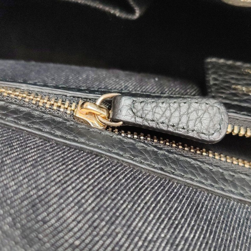 Dior D-Light帆布拼色徽章貼飾字母Logo吊飾單肩包-11