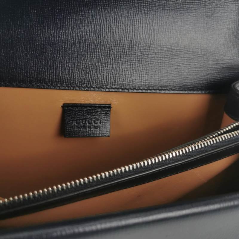 Gucci Dionysus酒神包小號牛皮絨布拼色雙虎頭搭扣單肩包-7